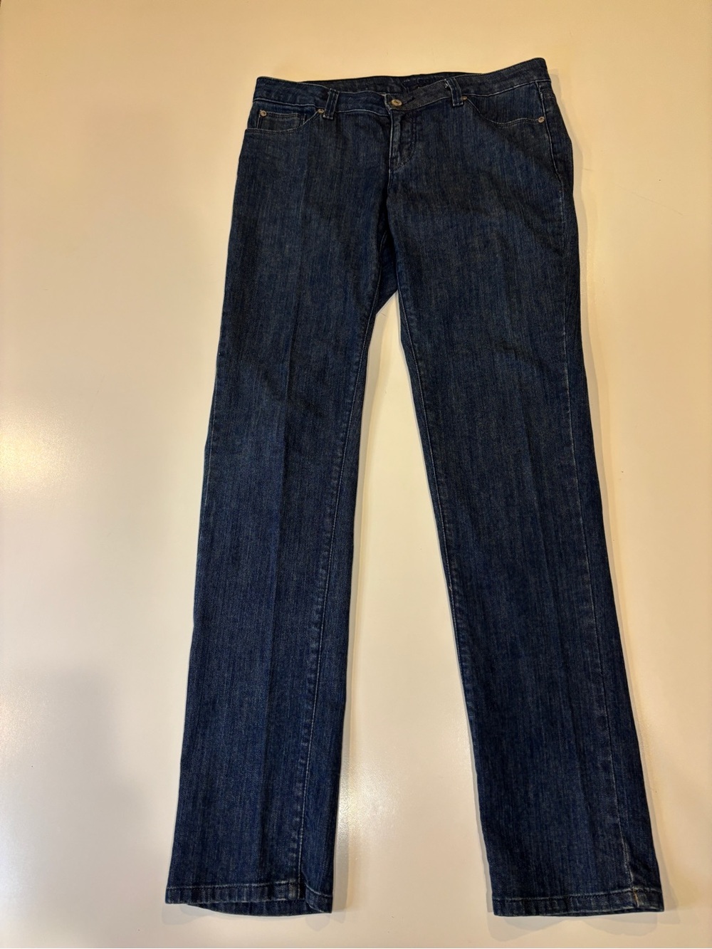 Massini Women’s Sz 8 Classic Dark Wash  Blue Women's Straight-Leg Jeans Tall